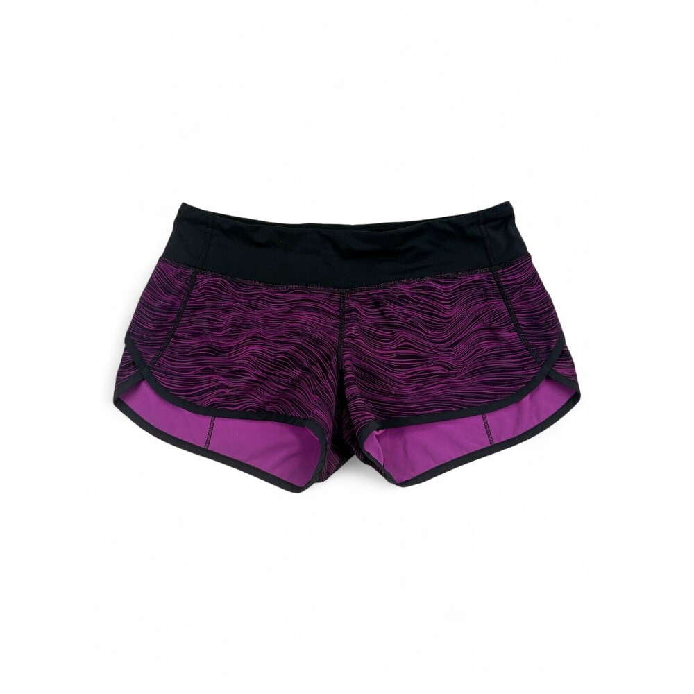 Lululemon Women's Size 6 Purple Wave Run Athletic Shorts - Picture 1 of 11